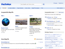 Tablet Screenshot of de.factolex.com